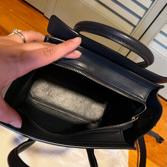 Celine Nano Luggage Navy Blue - Picture 7 of 10
